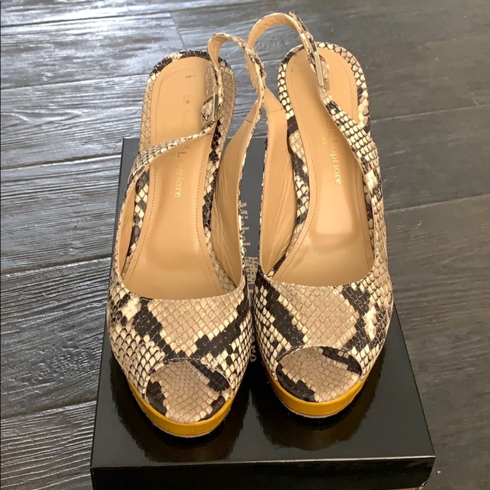 Michelle Lopriore Python Slingbacks - image 1